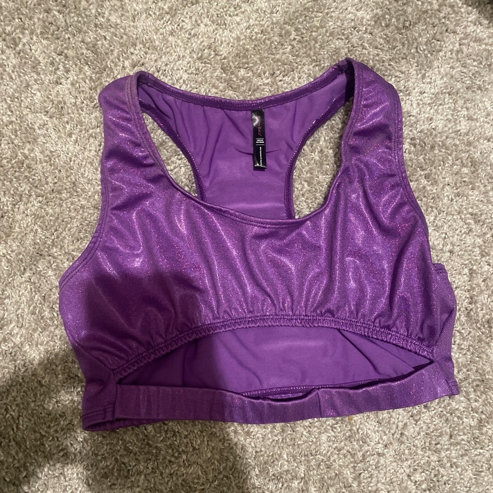 Purple sparkle rave top!